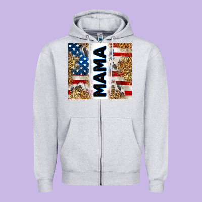 Zipper Hoodie American mama