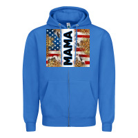 True Royal American mama Zipper Hoodie - RanaPortraitStore