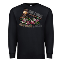Black just a woman who loves justice Premium Sweatshirt - SublimationCraftShop