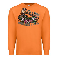 Carrot just a woman who loves justice Premium Sweatshirt - SublimationCraftShop