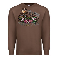 Chestnut just a woman who loves justice Premium Sweatshirt - SublimationCraftShop