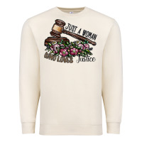 Sandshell just a woman who loves justice Premium Sweatshirt - SublimationCraftShop