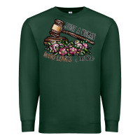 Sports Green just a woman who loves justice Premium Sweatshirt - SublimationCraftShop