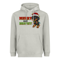 Moon Dust merry and bright dachshund Heavyweight Hoodie - RanaPortraitStore