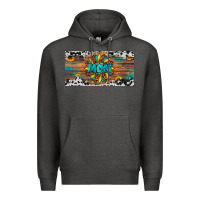 Charcoal Heather leopard sunflower mom license plate Premium Hoodie - Artiststas