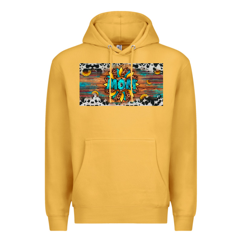 Leopard Sunflower Mom License Plate Premium Hoodie by Artiststas | Teevron