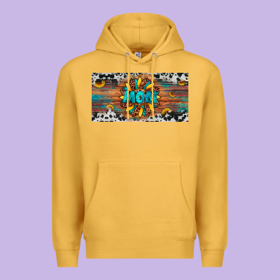 Leopard Sunflower Mom License Plate Premium Hoodie Designed By Artiststas