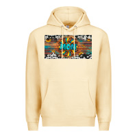Pina Colada leopard sunflower mom license plate Premium Hoodie - Artiststas