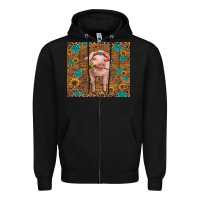 Black baby pig Zipper Hoodie - RanaPortraitStore