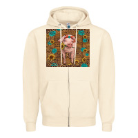 Sandshell baby pig Zipper Hoodie - RanaPortraitStore