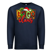 Navy christmas gogo claus Premium Sweatshirt - FaDigitalArtStudio