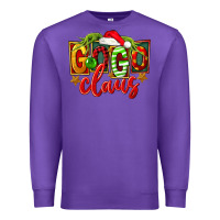 Purple christmas gogo claus Premium Sweatshirt - FaDigitalArtStudio