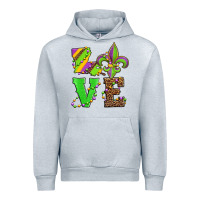 Heather Grey love mardi gras Urban Hoodie - Jasminsmagicworld