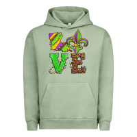 Pigment Oil Green love mardi gras Urban Hoodie - Jasminsmagicworld