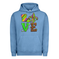 Pigment Pebble Blue love mardi gras Urban Hoodie - Jasminsmagicworld
