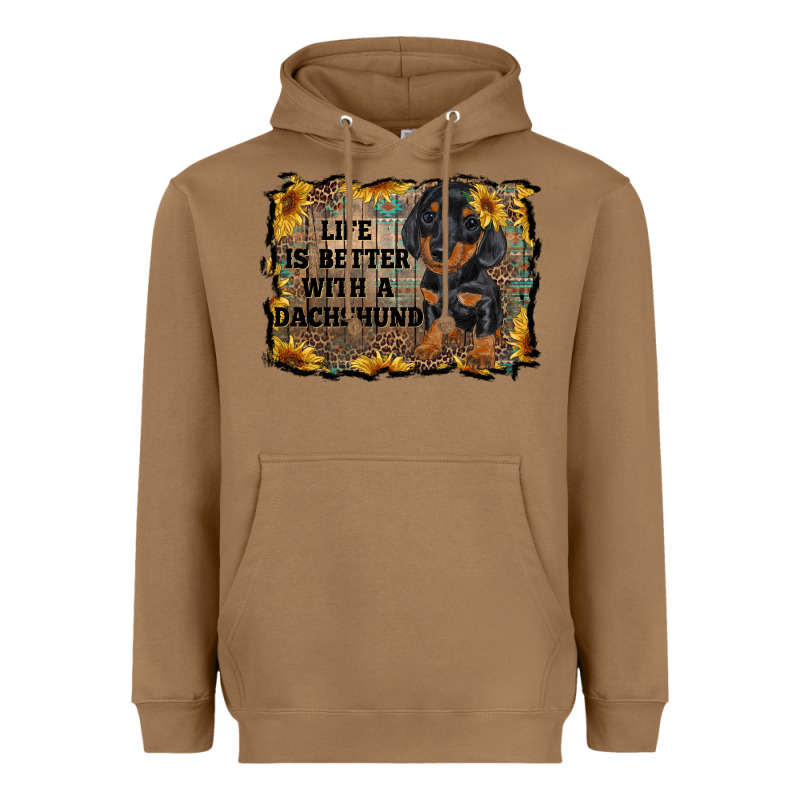 Life Is Better With A Dachshund Heavyweight Hoodie by RanaPortraitStore | Teevron