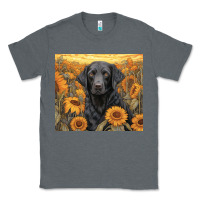 Charcoal Heather black lab Classic Tee - Unal Design