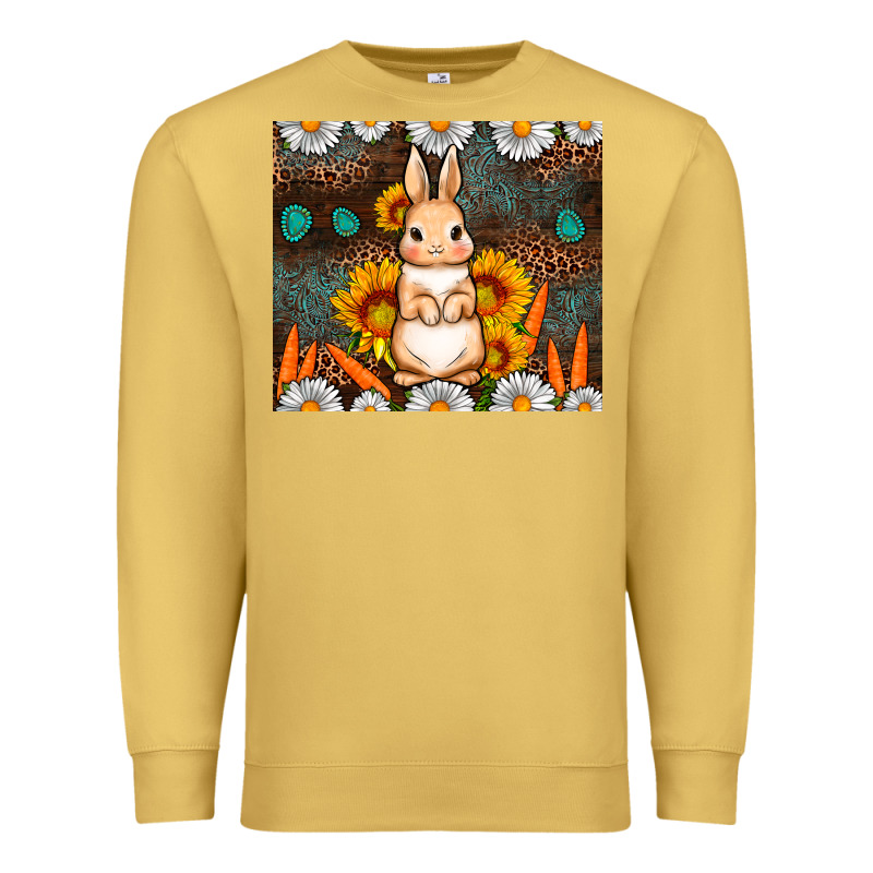Rabbit Daisy Sunflower Leopard 20oz Tumbler Premium Sweatshirt by Neo Western | Teevron