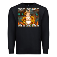 Black Rabbit daisy sunflower leopard 20oz tumbler Premium Sweatshirt - Neo Western