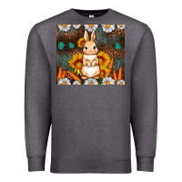 Charcoal Heather Rabbit daisy sunflower leopard 20oz tumbler Premium Sweatshirt - Neo Western
