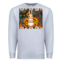 Heather Grey Rabbit daisy sunflower leopard 20oz tumbler Premium Sweatshirt - Neo Western