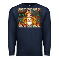 Navy Rabbit daisy sunflower leopard 20oz tumbler Premium Sweatshirt - Neo Western