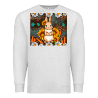 Oatmeal Heather Rabbit daisy sunflower leopard 20oz tumbler Premium Sweatshirt - Neo Western