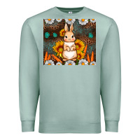 Seafoam Rabbit daisy sunflower leopard 20oz tumbler Premium Sweatshirt - Neo Western