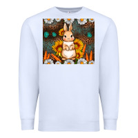 White Rabbit daisy sunflower leopard 20oz tumbler Premium Sweatshirt - Neo Western
