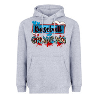 Heather Grey baseball grandma with leopard Heavyweight Hoodie - Zillion Design Studio