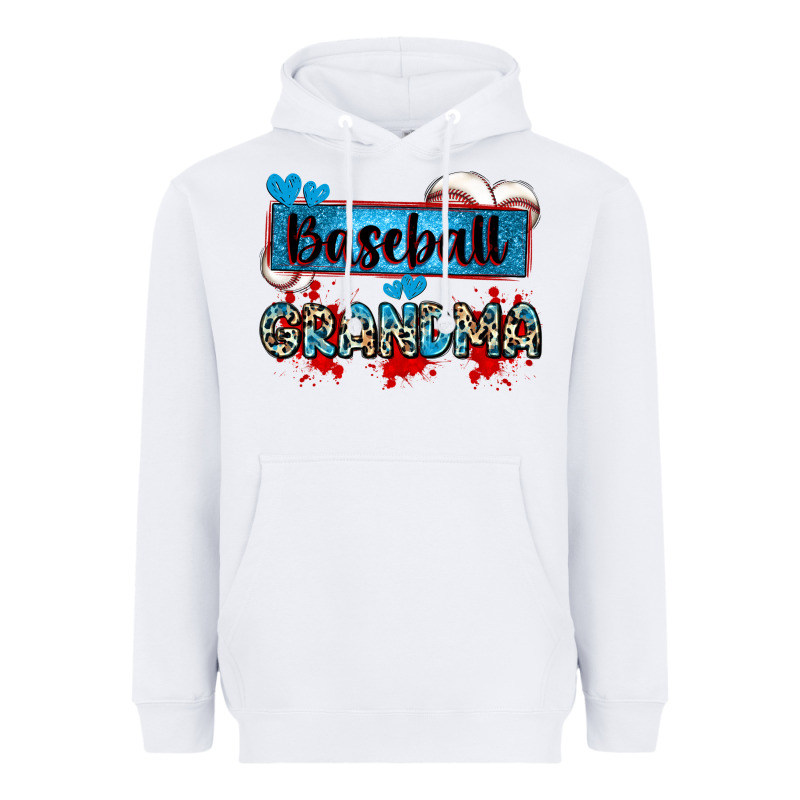Baseball Grandma With Leopard Heavyweight Hoodie by Zillion Design Studio | Teevron