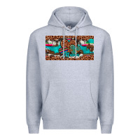 Heather Grey hearts mama license plate Premium Hoodie - Artiststas