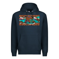 Navy hearts mama license plate Premium Hoodie - Artiststas