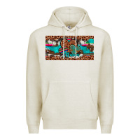 Oatmeal Heather hearts mama license plate Premium Hoodie - Artiststas