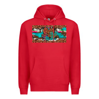 Red hearts mama license plate Premium Hoodie - Artiststas
