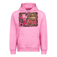 Fuchsia Pink let all that you do be done in love Urban Hoodie - Jasminsmagicworld