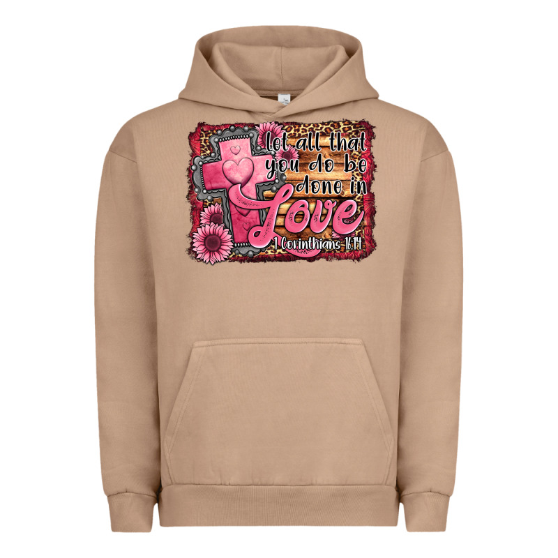 Let All That You Do Be Done In Love Urban Hoodie by Jasminsmagicworld | Teevron