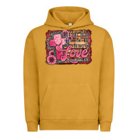 Pigment Peanut Butter let all that you do be done in love Urban Hoodie - Jasminsmagicworld