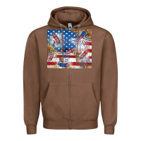 Chestnut American Zipper Hoodie - RanaPortraitStore