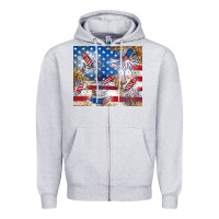 Heather Grey American Zipper Hoodie - RanaPortraitStore