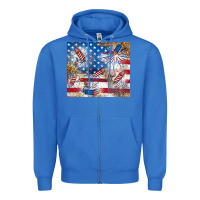 True Royal American Zipper Hoodie - RanaPortraitStore