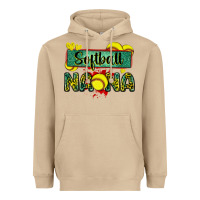 Mushroom softball nana with leopard Heavyweight Hoodie - Zillion Design Studio