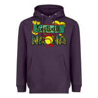 Plum softball nana with leopard Heavyweight Hoodie - Zillion Design Studio