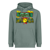 Sage softball nana with leopard Heavyweight Hoodie - Zillion Design Studio