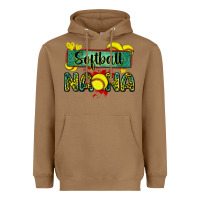 Toasted Coconut softball nana with leopard Heavyweight Hoodie - Zillion Design Studio