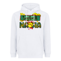 White softball nana with leopard Heavyweight Hoodie - Zillion Design Studio