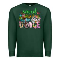 Sports Green Saved by his grace Premium Sweatshirt - Neo Western
