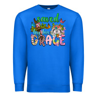 True Royal Saved by his grace Premium Sweatshirt - Neo Western