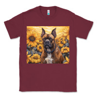 Burgundy boxer dog Classic Tee - Unal Design