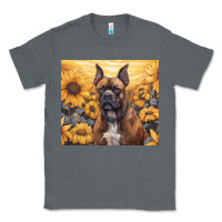 Charcoal Heather boxer dog Classic Tee - Unal Design